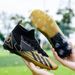 High-Top Soccer Cleats - Lightweight Breathable Football Shoes With Anti-Slip Rubber Sole For Indoor/Outdoor Training On Natural & Artificial Grass_vogvips.com
