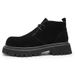 Casual Derby Shoes Men's Leather Retro Big Head Leather Shoes Platform Soled Fleece Martin Boots Fashion Breathable Men's Shoes_vogvips.com