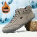 Warm Men's Casual Shoes Short Boots Outdoor Casual Men's And Women's Boots Fleece Large Size Men's Shoes Martin Boots_vogvips.com