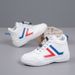 2026 New Spring And Autumn Mid-Top Soft Sole White Fashionable Niche Casual Shoes Non-Slip Wear-Resistant Women's_vogvips.com