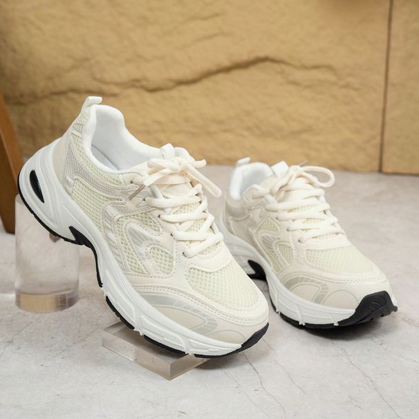 2025 Autumn New Korean Version Couple Dad For Women, Student Casual Thick Soled Sports Shoes_vogvips.com