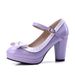2021 New Cross-Border Style 4445464748 Chunky Heel Women's Plus Size Color Block Foreign Trade Single Shoes_vogvips.com