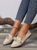 New 2024 Spring Pointed Toe Flat Cross-Border Trade Large Size Fashion Slip-On Casual Women's Shoes_vogvips.com