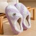 Autumn Winter Indoor Home Warm Non-Slip Plush Cotton Couple Slippers Women's Thickened Maternity Shoes_vogvips.com