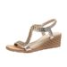 lady Cross-border Plus-size Sandals With Floral Patterns On The Outside, Rhinestone Sandals, Foreign Trade Wedge Heels,_vogvips.com