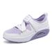 Summer Women's Comfort Shoes - Breathable Air Cushion Slip-On With Thick Sole & Hook-and-Loop Closure (Lightweight For Casual & Daily Wear)_vogvips.com