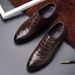Men's formal leather shoes Men's pointed commuter top sheepskin shoes_vogvips.com