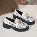 Women's Shoes New Large Size Height Enhancing Women's Shoes Versatile Platform Small Leather Shoes_vogvips.com