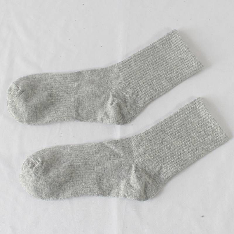 Sports Socks Outdoor Running Cotton Socks For Men And Women Mid-tube Socks Four Seasons Solid Color Men's Socks_vogvips.com