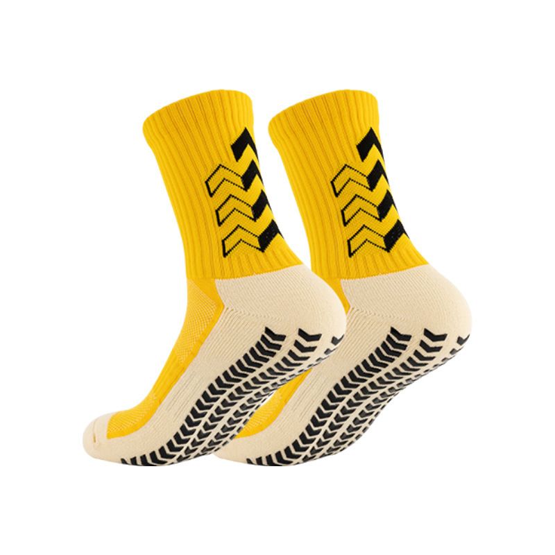 Men's Socks Non Junk Goods Non Slip Football Socks Men's Thick Towel Bottom Mid Tube Socks Wear Resistant Dotted Sports Socks Adult Training Socks_vogvips.com