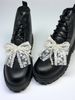 2 Pieces/set Stylish & Delicate Handmade Pearl & Crystal, Pink Tulle Bow Shoe Clips, Versatile Decoration For Shoes/boots, Suitable For Girls & Women_vogvips.com