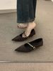 Single Shoe Women's 2026 Shoes, Autumn Style, French Elegance, Pointed Toe, Medium Heel_vogvips.com