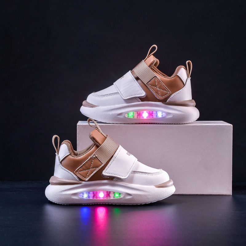 Boys Girls Light-Up Sneakers Spring Autumn New Children's Sports For Toddlers And Kids Casual Soft Sole Flashing Light_vogvips.com