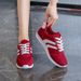 Spring New Lace Up Women's Sports Shoes Plus Size Woman Sneaks Mixed Colors Female Fashion Vsatile Flat Casual_vogvips.com