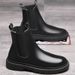 European Warm Series Men's Martin Spring High Top Fleece Work Short Mid-top Cotton Shoes Military Leather Boots Men_vogvips.com