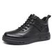 European Warm Series Genuine Martin Men 2025 Autumn Cowhide British Style Men's Short High Top Leather Boots 23012 Trendy Versatile_vogvips.com