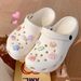 New Style Cartoon Cute Three Dimensional Cartoon Bear Rabbit Hole Shoes Accessories Girls Shoes Flowers Shoe Buckles_vogvips.com
