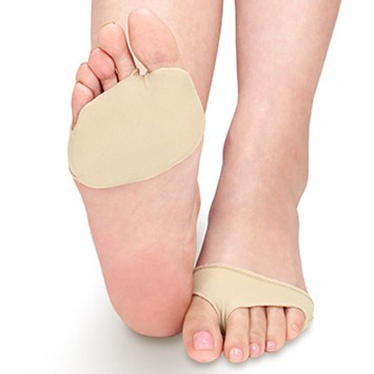 Double Hole Plus Cloth Forefoot Pad Women's Anti Slip And Anti Pain Half Foot Pad Silicone Socks Comfortable Clip Toe Pad Half Palm Pad_vogvips.com
