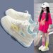 Girls' Sneakers 2025 New Spring And Autumn Children's Casual Big Kids, Versatile Fashionable White Shoes For Girls_vogvips.com