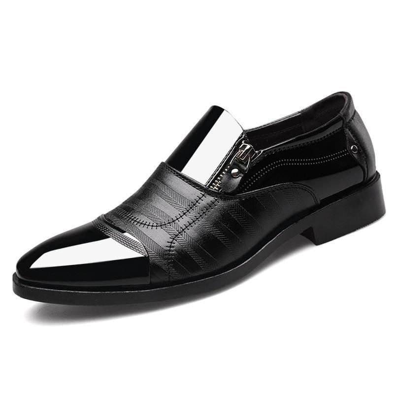 Men's dress leather shoes Fashion carved men's shoes_vogvips.com