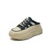 Half-white Shoes Women's Mesh Breathable Student Board Shoes Casual Shoes Heightening Shoes_vogvips.com