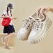 Mesh White Shoes Female Students Breathable Heightening Shoes Board Shoes Casual Shoes_vogvips.com