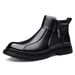 Men's Shoes Wool Velvet Warm High-top Men's Sot-soled Casual Leather Boots Martin Boots Tide_vogvips.com
