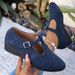 Women's Spring Plus Size Suede Wedge Heel Shoes Hollow Out Retro Style New Fashion_vogvips.com