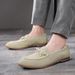 Leather frosted men's shoes Fashion bow fashion men's shoes_vogvips.com