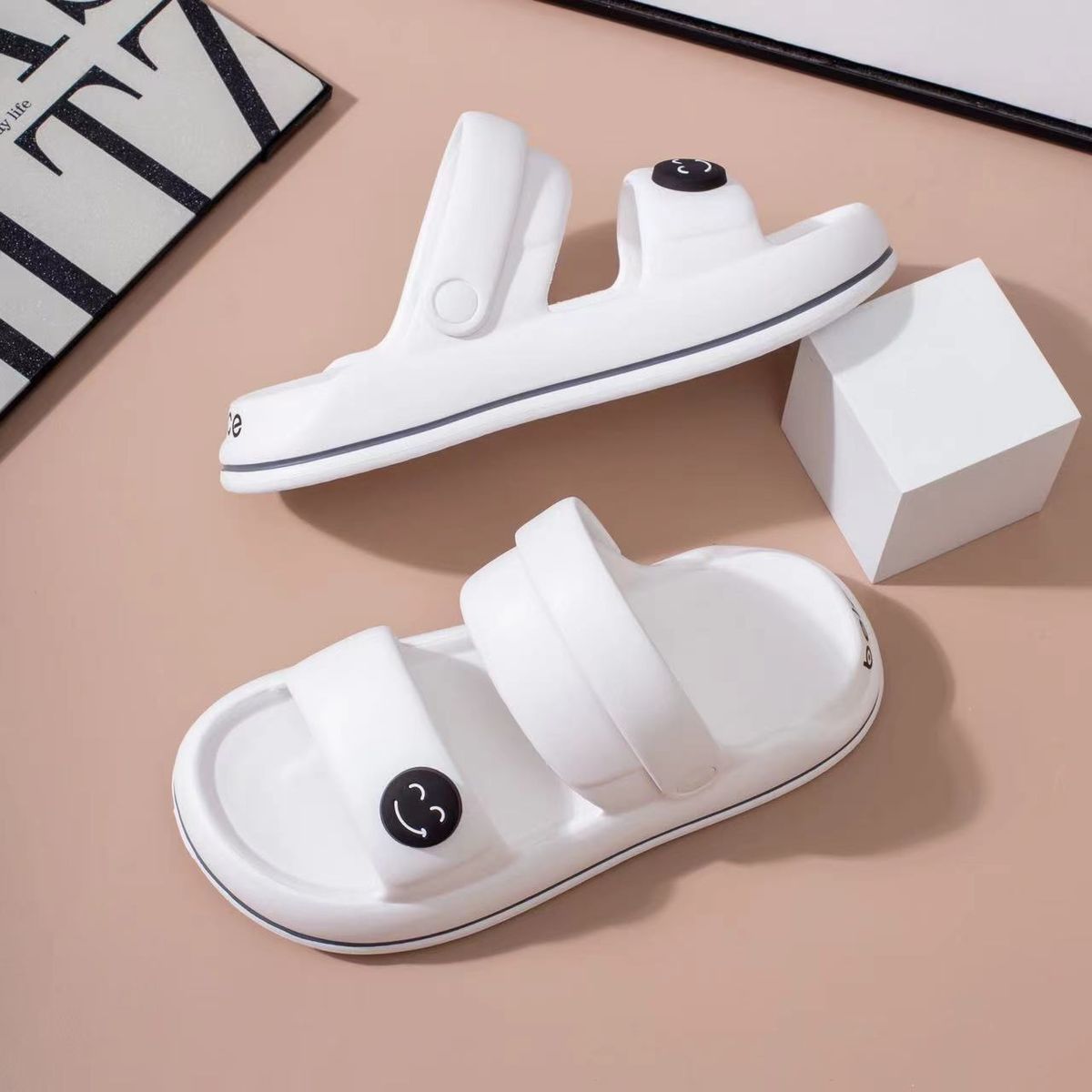 EVA Wome's Outdoor Sadals Summer 2026, Ew Model, Casual With Heel, O-slip, Versatile Two-way Wear Slippers For_vogvips.com