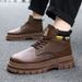 European Warm Series Men's Spring And Autumn New Martin Youth Trend Wear-resistant Casual Versatile Work Boots_vogvips.com