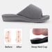 Crestar Orthopedic House Slippers For Women Fashion Spring Open Toe Corduroy Slides With Arch Support Female Soft Bedroom Shoes_vogvips.com