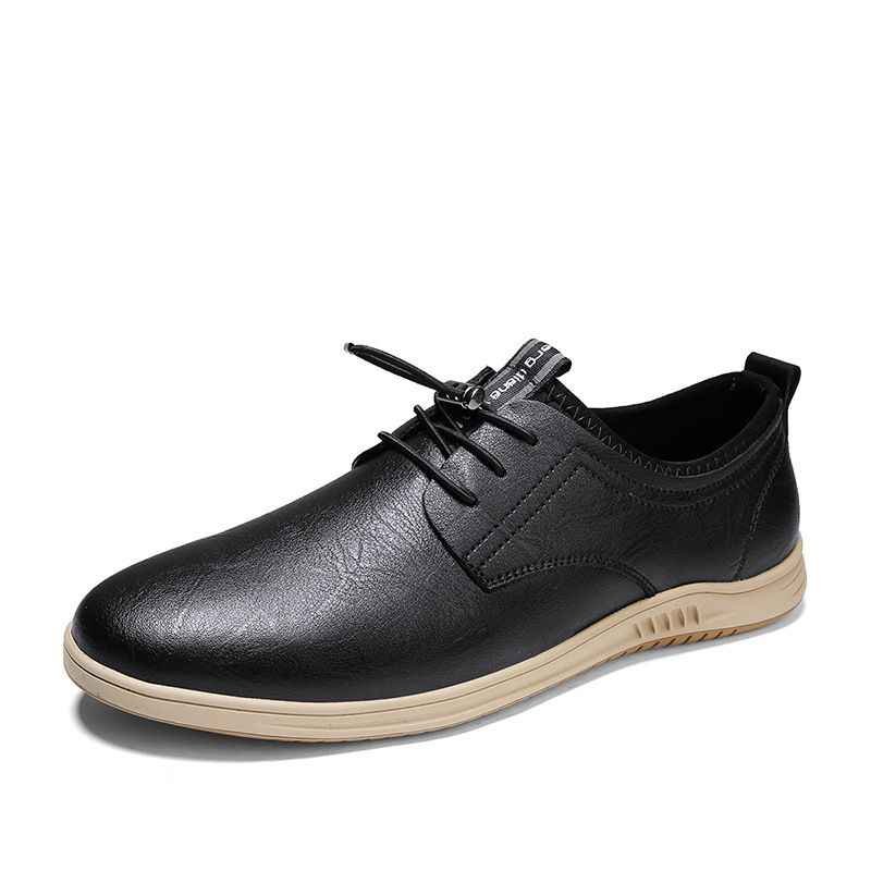 Men's Leather Shoes Casual Men's Low-top Shoes Leather Shoes_vogvips.com