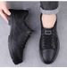 Thickness Men's Shoes Martin Small Leather Shoes Tooling Shoes Low-top Four Casual Shoes Men_vogvips.com