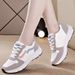 Women's New Spring And Autumn Leather Sneakers, White For Female Students, Korean Style Versatile Flat Casual Shoes,_vogvips.com