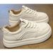 Genuine Leather White Shoes Women, Soft Sole, Comfortable For The Feet, 2026 New Early Spring Women's Casual Sports_vogvips.com