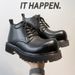 New Leather Spring Men's Shoes High-top Men's Heightening Tooling Martin Boots_vogvips.com
