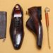 【 VIP Specialty 】 Top Layer Cowhide Formal For Men, Genuine Leather Pointed Business, British Carved Oxford Shoes_vogvips.com