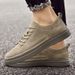 Men's Shoes Casual Board Shoes Men's Sports Casual Shoes Breathable Matte Suede Pigskin Shallow Mouth Round Head Shoes_vogvips.com