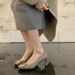 Cowhide Version~French-style Elegant Evening Breeze Square Buckle Stiletto High-heeled Shallow-cut Shoes, Gentle Style_vogvips.com