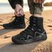 European Warm Series Men's High-top Martin Boots For Work, Outdoor Training, Hiking, Breathable Desert Combat Boots, Safety Work Shoes_vogvips.com