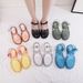 New Sandals, Jelly Woven Hollow Roman Women's Shoes, Flat Closed-toe Beach Shoes For Summer_vogvips.com