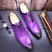 Leather Shoes For Men Manual Color Leather Shoes For Men Pointed Business Casual Leather Shoes For Men_vogvips.com