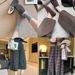 Square Round Head Thick Sole One Pedal Mao Mao Le Fu Doudou Shoes_vogvips.com