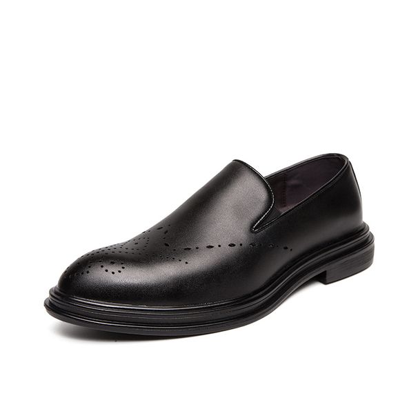 Euro Step Men's Business Formal Wedding Groom Spring Autumn Oxford Derby Brogue Casual Loafers Leather Shoes_vogvips.com