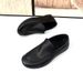 Men's And Comfortable Soft Sole Driving Loafers Slip-On Casual Leather Shoes_vogvips.com