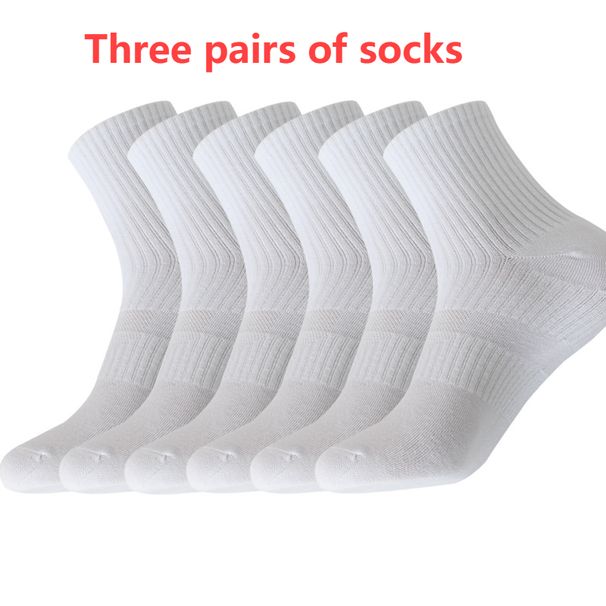 Sports socks men's and women's medium tall cotton socks mesh breathable short socks boat socks plus size men's socks_vogvips.com