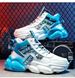 2025 Autumn Men's Shoes, Winter Middle School Basketball And Running Shoes, Teenagers' Casual High-top Thick-soled Dad Trendy Shoes_vogvips.com