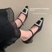 Cameido Rhinestone Square Buckle Mary Jane Shoes For Women With Inner Height In Spring_vogvips.com