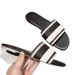 Fashion Outdoor Slippers 2025 New Style Sandals Women's Internet Celebrity Letter Travel Vacation Flat Summer Shoes_vogvips.com